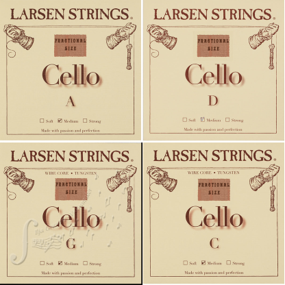 Larsen cello strings fractional size at Ilja Grawert violinmaker violin maker in Australia Brisbane and North Queensland