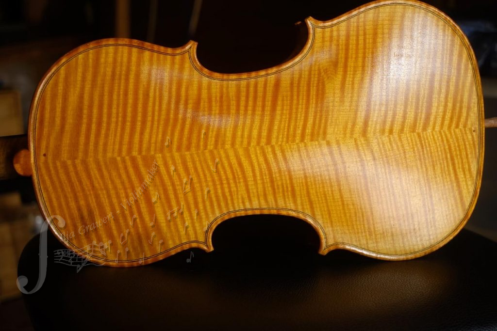 The Apprentice’s studio violin from the workshop of Ilja Grawert & son Violin makers Brisbane The Gap, Whitsundays