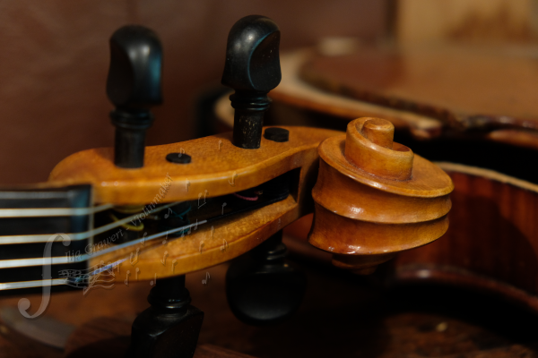 Strad model 'Beckerath' violin handmade by Ilja Grawert Beckerath stradivari copy handmade violin by Ilja Grawert violin shop workshop Brisbane Australia