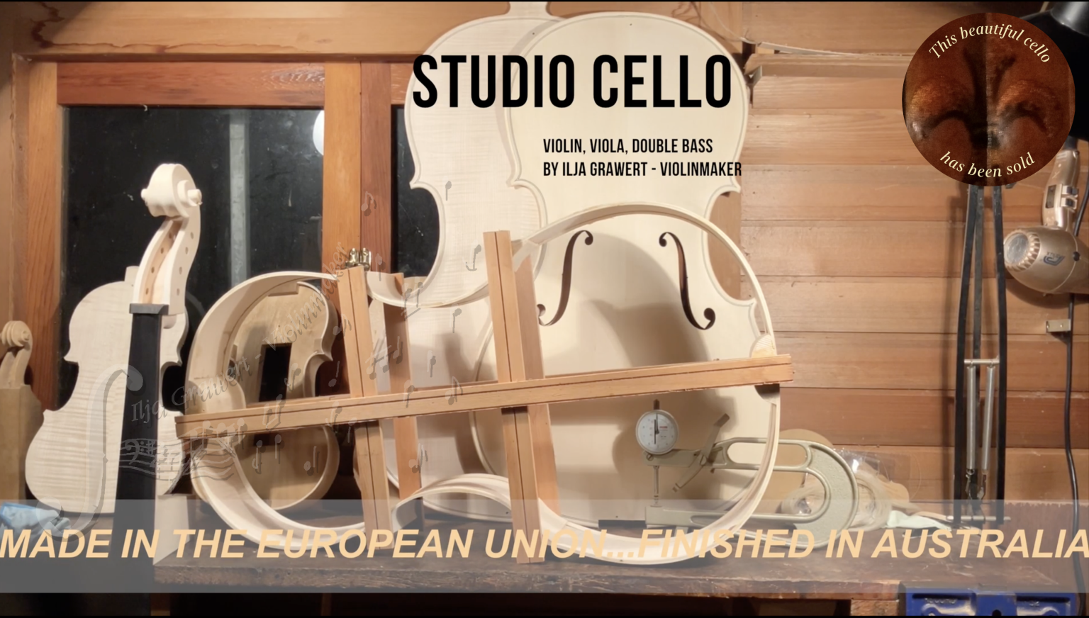 Cello 7/8 size New Studio Instrument - Ilja Grawert & Son Violinmakers
