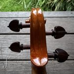 Violin Guarneri copy scroll back view from the workshop of Ilja Grawert - violinmaker in Brisbane Australia